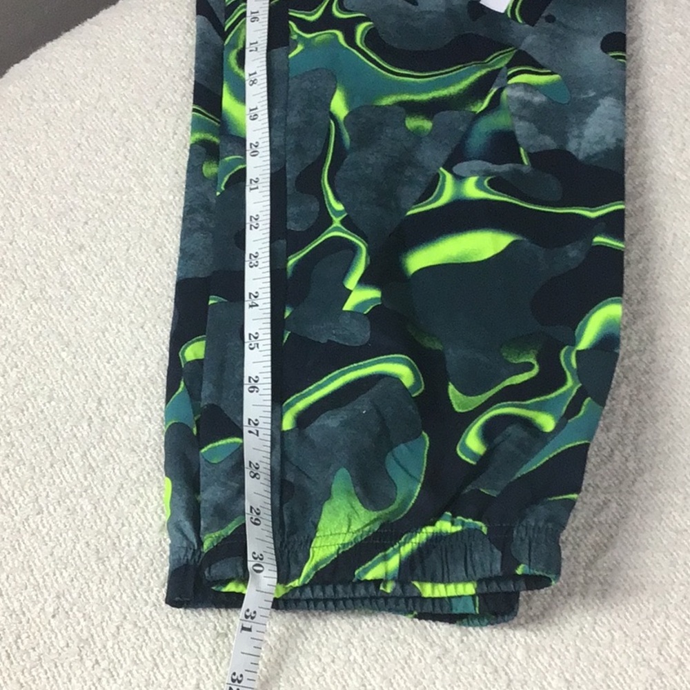 adidas Men's Future Icons Allover Print Pants Green Arctic Night Size Small - Picture 10 of 10